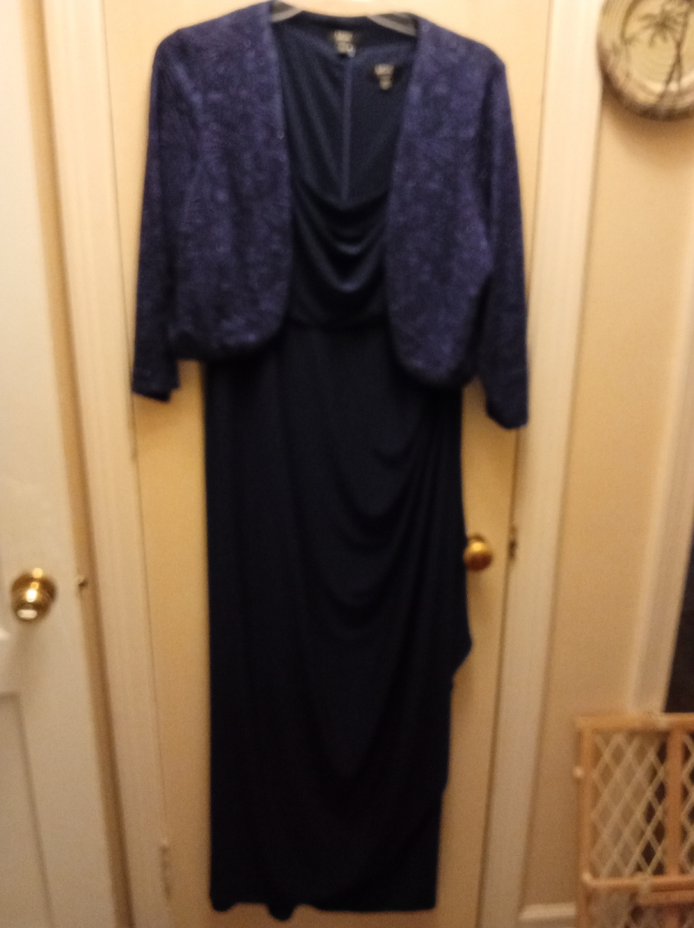 MSK Royal Blue Evening Dress with Matching Jacket